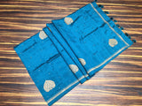 Blue shade Soft Tussar Silk Saree with Blouse for women -SACHI001BT