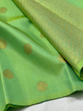 Pallavi , Light Green Shade Kanjiavaram Silk Saree for Women -SACHI001GKS