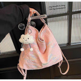 Beautiful  Classy TOTE BAG Cum Backpack With Beautiful Keychain-GUP001WBP