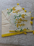 Vishu Special , Kanikonna Design Floral Printed Cotton Saree for women -DIA001CS