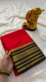South Indian Celebrity Rashmika Mandana Inspired Soft Mysore crepe silk saree for women -SRI001MS