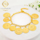 Shefali Gold Coin inspired Bracelet By IDH Jewellery-SHEFA001GC