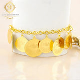 Shefali Gold Coin inspired Bracelet By IDH Jewellery-SHEFA001GC