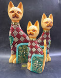 Set of 3 , Designer Cats Sculpture Bedside Decor for Homes-AKSH001CD