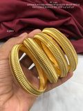 Vasanta Kumari , Matte Gold Finish Bangle Set for Women -SHAKI001BS