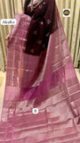 Bairavi , Banarasi Pure Green mango Pattu saree Allover Meena motifs Contrast pallu and blouse -TREND001MP