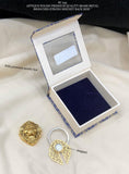 Golden Lion , Antique Gold Finish Lion Design Brooch with Magnetic Back for Men -SHAKI001BML