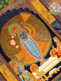 Experience the divine aura of Nathdwara with this exquisite, handcrafted Shrinathji Embossed Painting-TILA001SP