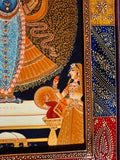 Experience the divine aura of Nathdwara with this exquisite, handcrafted Shrinathji Embossed Painting-TILA001SP