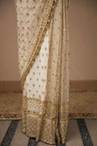 Glada , Graceful Butterfly Net Saree with Sequins Embellishments -SSS001GSS