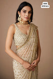 Glada , Graceful Butterfly Net Saree with Sequins Embellishments -SSS001GSS