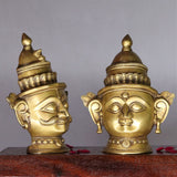 ShivaParvathi , Brass Lord Shiva and Goddess Parvati idols -HH001LSP