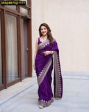 Violet shade Madhuri Dixit inspired Bollywood Replica for women -DF001BRV