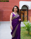 Violet shade Madhuri Dixit inspired Bollywood Replica for women -DF001BRV