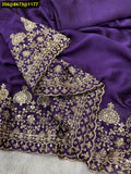 Violet shade Madhuri Dixit inspired Bollywood Replica for women -DF001BRV