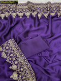 Violet shade Madhuri Dixit inspired Bollywood Replica for women -DF001BRV