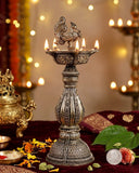 Pair of 2 , Brass Annam Panchdeep Samai /Peacock Lamp -HH001BL