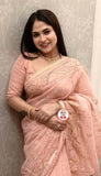 Moushmi , Katdana Hand Ari Work On Soft Dhakai Jamdani Saree for women -SANTI001KS