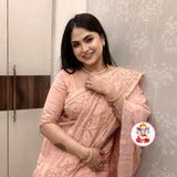 Moushmi , Katdana Hand Ari Work On Soft Dhakai Jamdani Saree for women -SANTI001KS