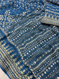 Kareena Kapoor Inspired Bollywood Replica Blue New georgette designer handwork party wear saree -SLC001BR