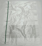 Farvisha , White Chanderi Silk Saree with a Splash of Green -SHAB001WCS