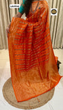 Sujatha , Banarasi Green Mango Meenakari weaving Motifs saree for Women-TREND001OS