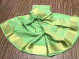 Shravani , Pista Green Shade Pure Mysore silk saree for women -SACHI001GM