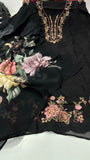 Pure glass organza shirt with Embroidery thread work shirt -AFREE001SS