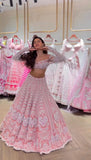 Pink Pastel magic , Pink Lehenga For Beautiful Women-SSS001PL