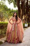Pastel Pink Beautiful Lehenga with ethereal Dupatta For women -SSS001PL