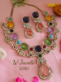 Emma , elegant Victorian Style Designer Necklace Set for women -SONAM001DNSA