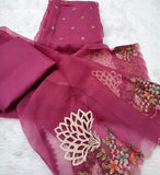 Mustard Yellow Crush georgette top with embroidery bootis and dupatta with delicate cutwork embroidery -DIA001SSYL (Copy)