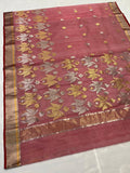 Meena Kumari , Pure Chanderi Handloom Katan Silk saree for women -NAGMA001KS