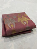 Meena Kumari , Pure Chanderi Handloom Katan Silk saree for women -NAGMA001KS