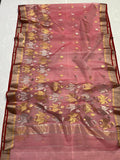 Meena Kumari , Pure Chanderi Handloom Katan Silk saree for women -NAGMA001KS