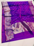 Angels and Birds , Designer Pure Katan Silk Saree for women -NAGMA001KSS