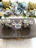Pair of 2 , Silver Finish elephants  in Velvet Box for Gifting- AKSH001SE