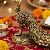 Set of 2 , Brass Peacock for Pooja / Home Decor-HR001PP