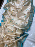 Nayantara , Pattu silk tissue ek nal motif saree for women -CHANDER001NT