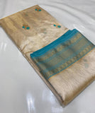 Nayantara , Pattu silk tissue ek nal motif saree for women -CHANDER001NT