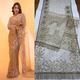 Golden Aura , New Trending Bollywood Block Buster Sequins Designer Net Saree for women -JAI001NS