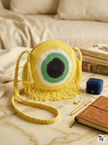 Yellow Love , Handmade Crochet Sling Bag for women -FOF001YS