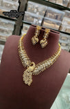 Bhuvana , Antique Gold Finish Pink stone studded Necklace Set for women -LUCKY001WS