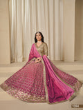 Pink Shade Premium Chinon Silk With Heavy Work Lehenga for Women (Unstitched)-SOC001PL