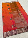 Kalanidhi , Katan silk ek nal motif meenakari designer pallu with running blouse -CHANDER001KS