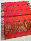 Kalanidhi , Katan silk ek nal motif meenakari designer pallu with running blouse -CHANDER001KS