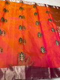Kalanidhi , Katan silk ek nal motif meenakari designer pallu with running blouse -CHANDER001KS
