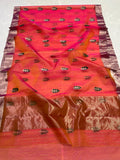 Kalanidhi , Katan silk ek nal motif meenakari designer pallu with running blouse -CHANDER001KS