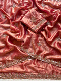 Padma , Grand Space Silk Party wear saree in original gold bead work -SSS001GBW