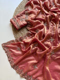 Padma , Grand Space Silk Party wear saree in original gold bead work -SSS001GBW